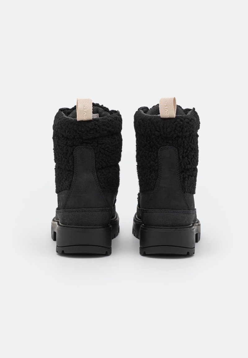 Levi's® SOLVI QUILTED - Schnürstiefelette - full black