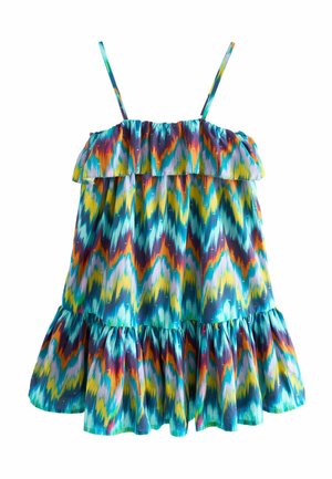 MYLEENE KLASS RUFFLE REGULAR FIT - Freizeitkleid - blue green