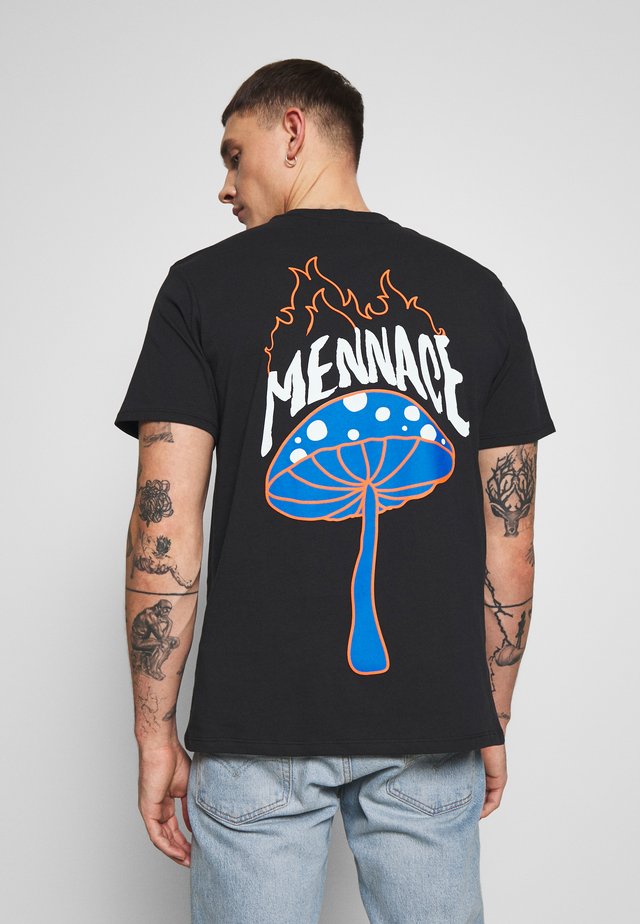 SHROOM TEE - T-shirt con stampa - black