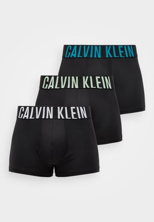 TRUNK INTENSE POWER 3 PACK - Uske bokserice - black/white/teal breeze