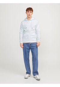 Jack & Jones JJEBRADLEY ZIP HOOD - Sweatjakke - white