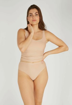 ten Cate SECRETS HIGH WAIST BRAZILIAN MET KANT - Slip - walnut