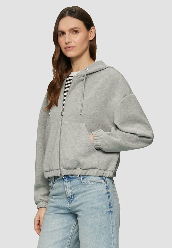 IM RELAXED FIT - Sweatjacke - grau meliert