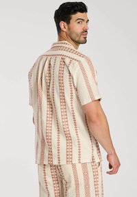 South Beach STRIPE SHORT SLEEVE - Camicia - rust