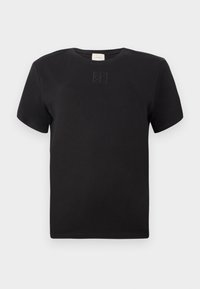 SUPIMA EMBLEM LOGO TEE - T-shirt basique - black