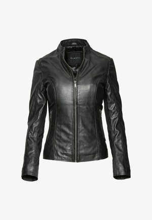 Leather jacket - schwarz