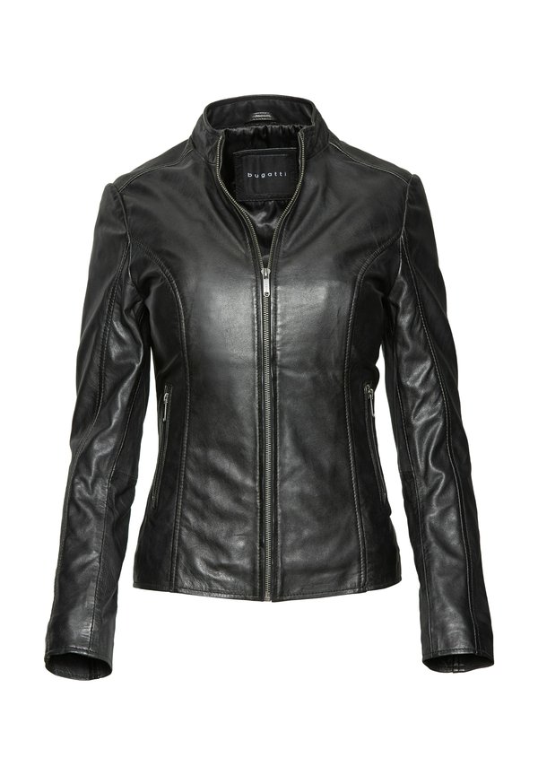 Lederjacke - schwarz