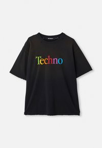 TECHNO - Tricou cu imprimeu - black