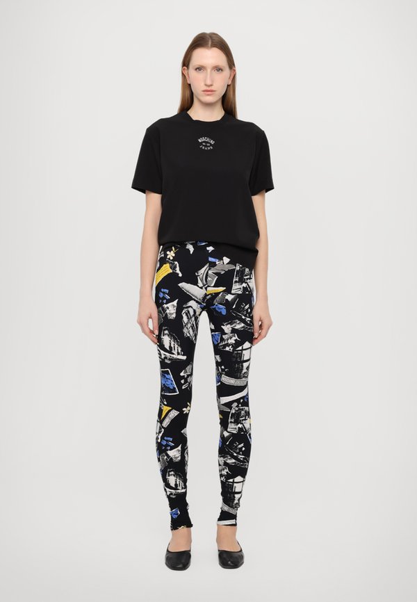 RAMAGE - Leggings - Trousers - fantasia nero2