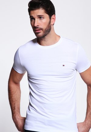 Tommy Hilfiger NEW STRETCH TEE C-NECK - T-shirt basic - classic white
