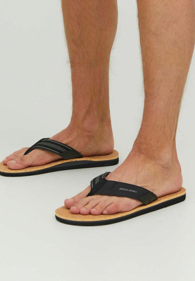 Jack & Jones FWRITCHIE Tongs anthracite ZALANDO.FR