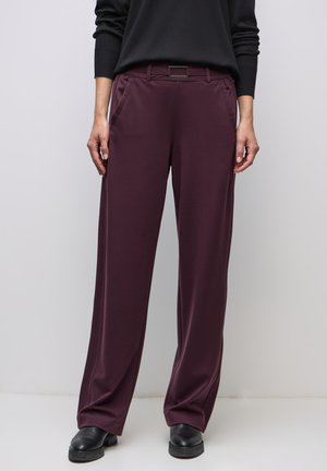 Street One STRAIGHT LEG MIT DETAIL - Broek - rot