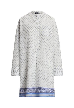 BREEZY BLOCKPRINT - Pyjamashirt - white cloud