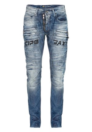 IM LÄSSIGEN BIKER-STYLE - Jeans Slim Fit - blue