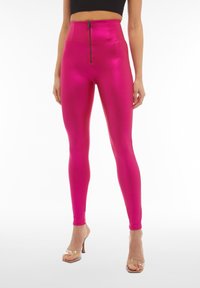 Freddy PUSH UP VITA ALTISSIMA COATED LUCIDO - Pantaloni - bright rose