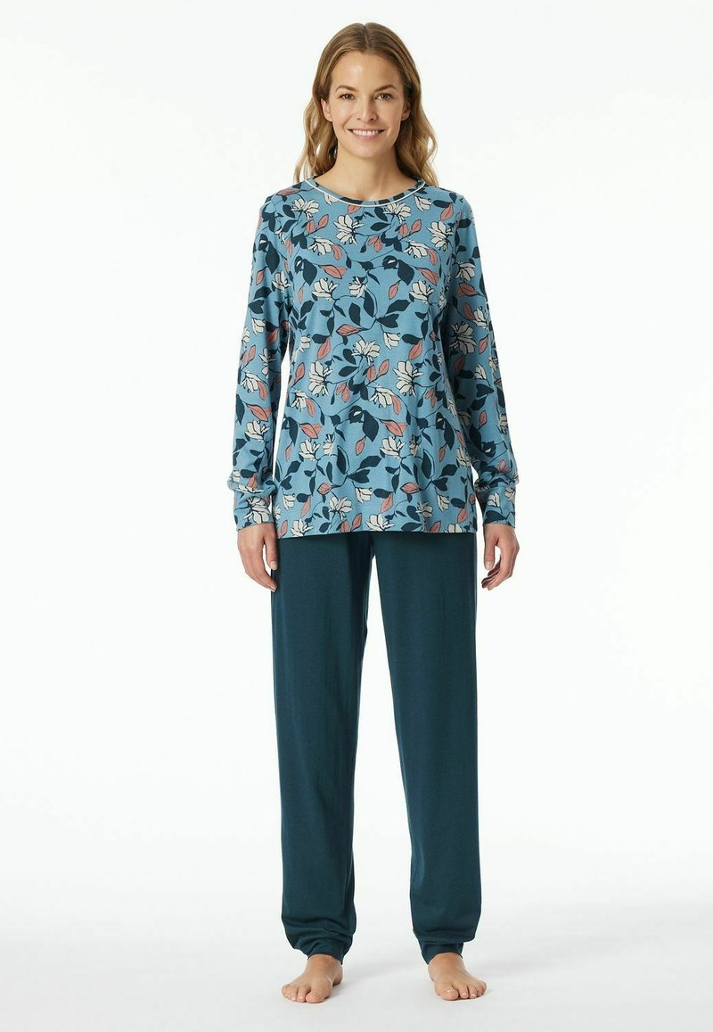 Schiesser LANGER SET - Nachtwäsche Set - blue