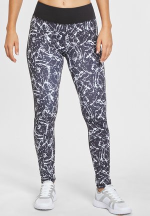 LASCANA Active Leggings - Hosen - schwarz-marmoriert-weiß