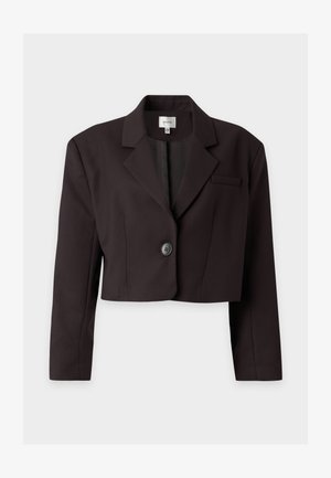 Gestuz, STACY PLEAT CORSAGE - Блуза - slate black melange
