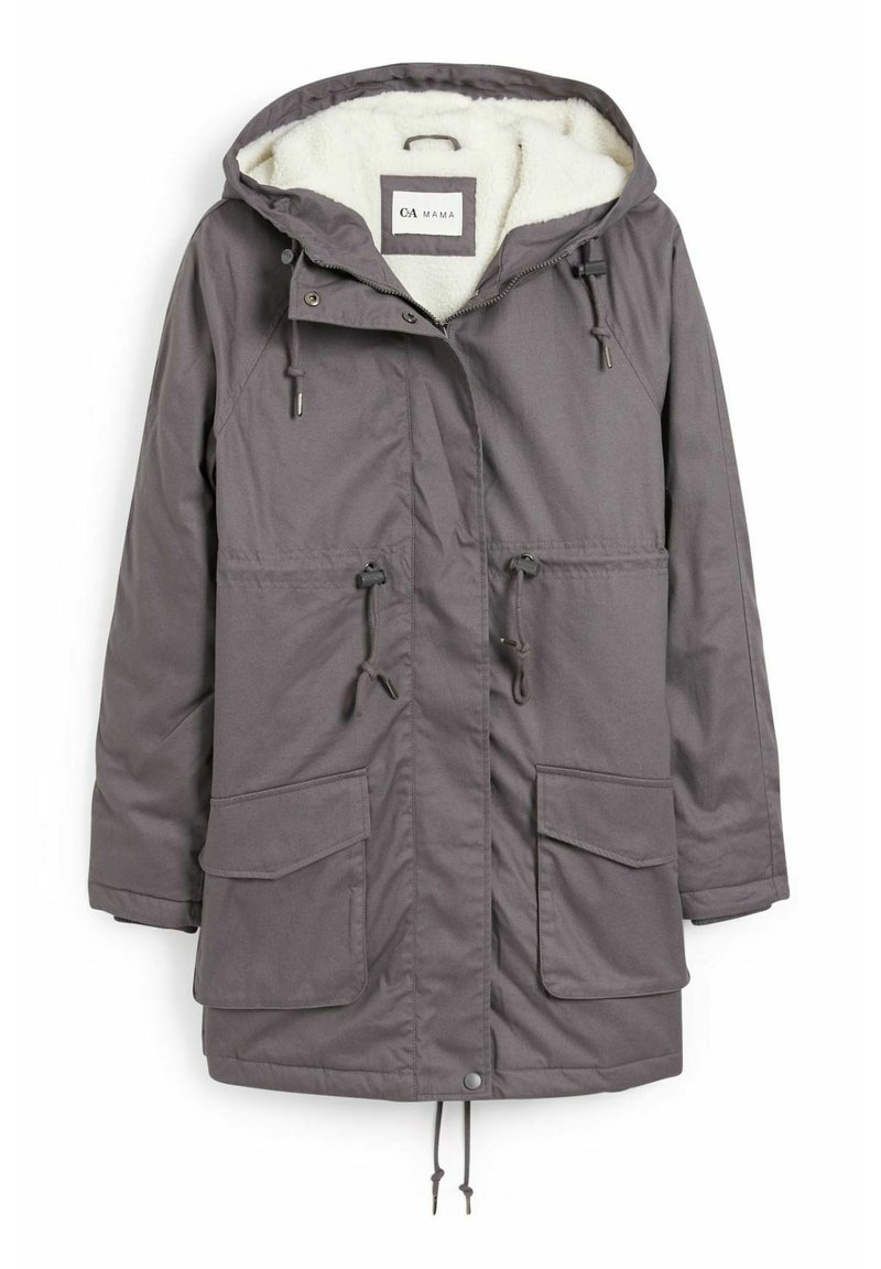 C&A Parka lichtgrijs gemêleerd