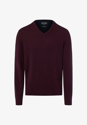 FINSHLEY & HARDING, FINSHLEY & HARDING PULLOVER - Strickpullover - aubergine
