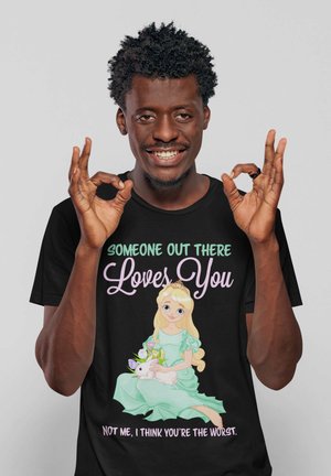 Henry Tiger POP CREATURE SOMEONE - T-shirts print - black