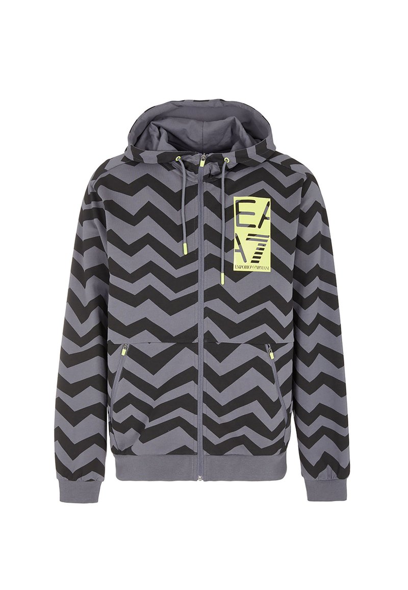 EA7 Emporio Armani Sweater met rits grijs EA7 Emporio Armani Sweater met rits grijs