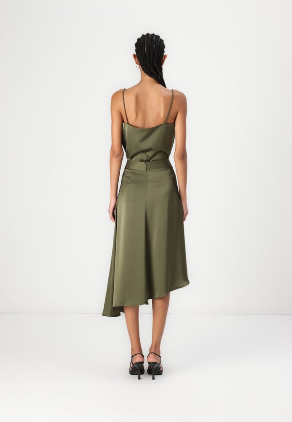 BARRAH - Maxi skirt - olive night3