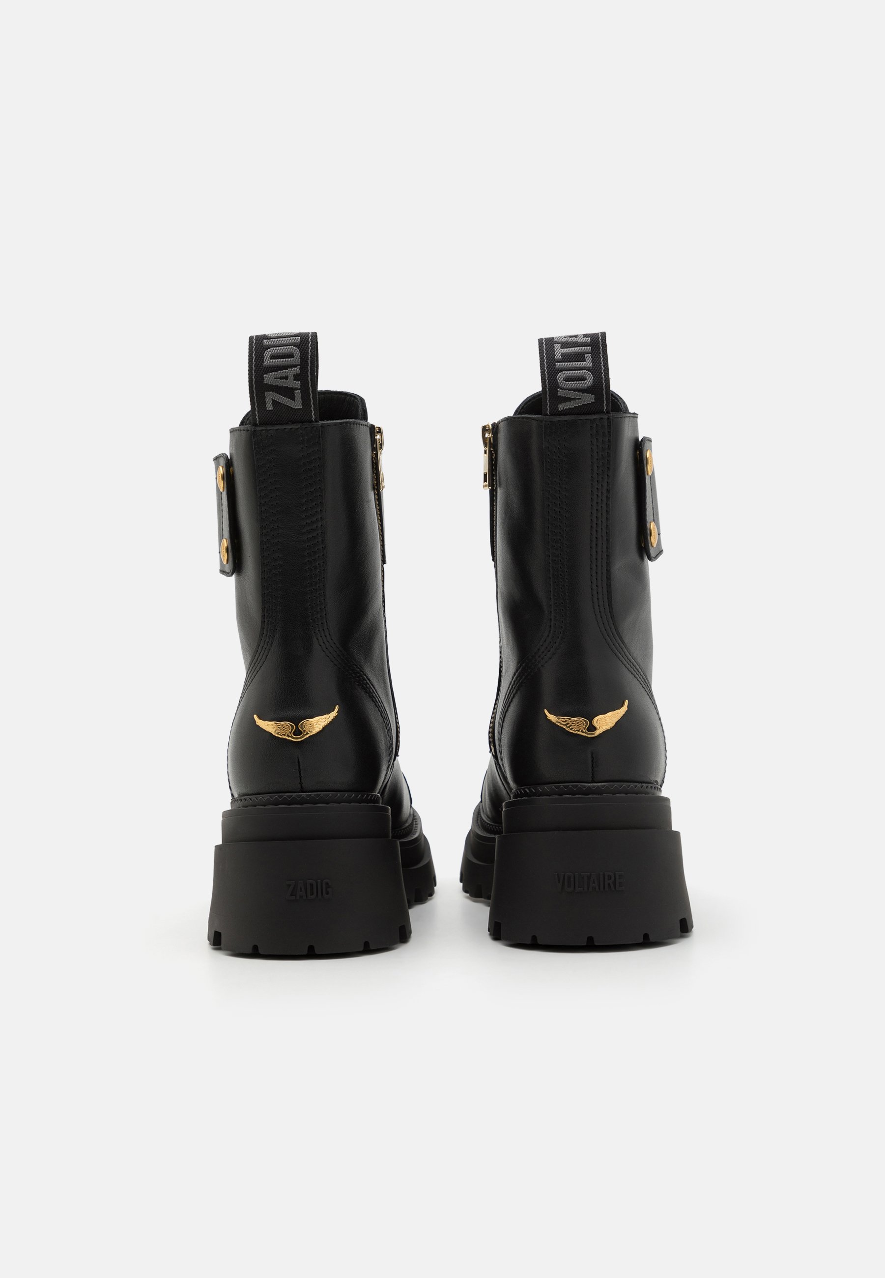 靴 Zadig & Voltaire Joe Combat Boots Black Zadig & Voltaire Black Leather Joe Combat Boots | Jules B