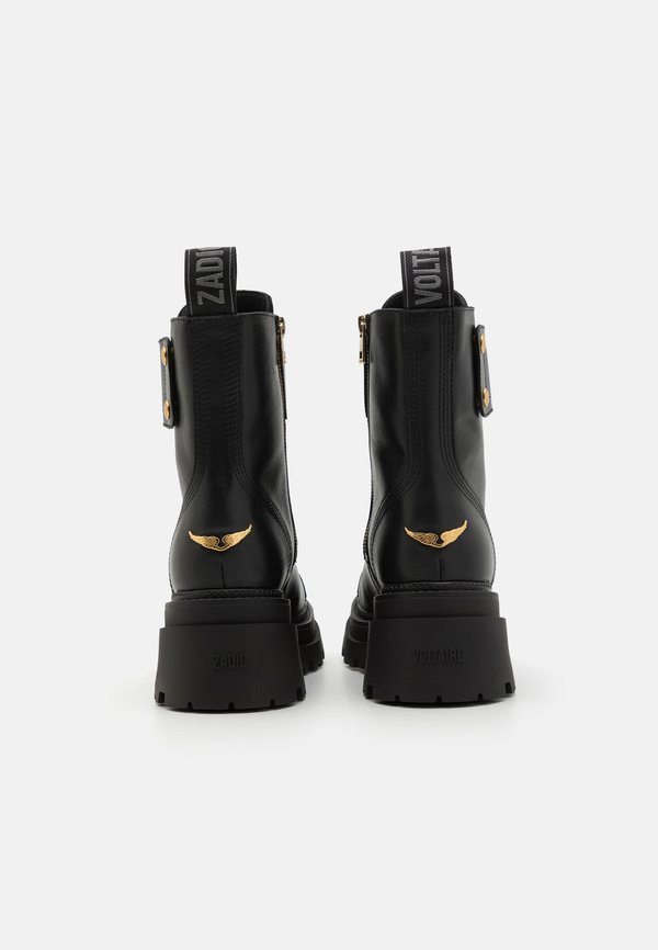 JOE RIDE SEMY SHINY - Lace-up ankle boots - noir3