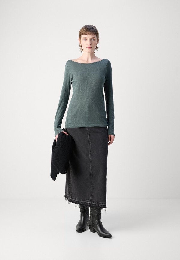 LONG SLEEVE BOAT NECK - Long sleeved top - deep emerald4