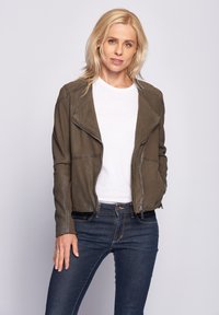 Maze Veste en cuir - shadow