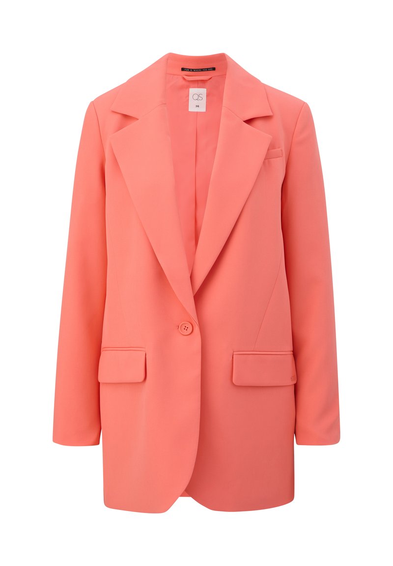 QS Halflange jas koraalrood QS Halflange jas koraalrood
