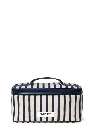 LARGE STRIPED COSMETIC  - Wash bag - dark blue