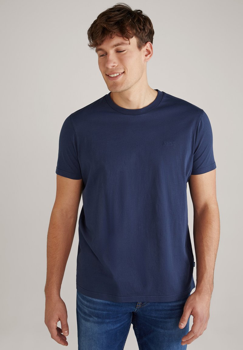 T-shirt oversize uni avec poche - BLEU - - 4.00