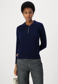 pure cashmere CLASSIC SWEATER - Pulóver - navy