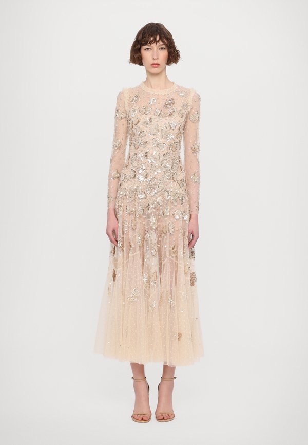 PAPILLON ANKLE GOWN - Occasion wear - parchment