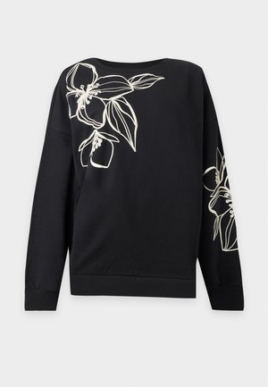 ONLY Carmakoma, CARODESSA L/S O-NECK SWT JRS - Sweatshirt - black