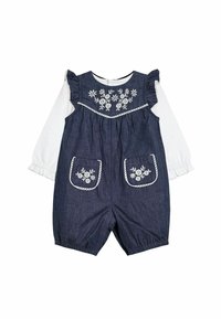 JoJo Maman Bébé REGULAR FIT EMBROIDERED CHAMBRAY  SET   - Montérky - denim blue