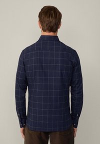 Hackett London WINDOWPANE - Hemd - navy