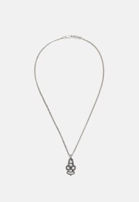 DOUBLE SNAKE PENDANT NECKLACE - Grandinėlė - silver-coloured