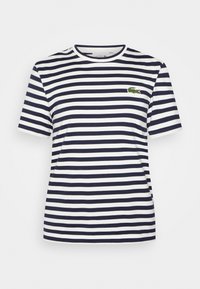 T-shirt estampada - marine/farine