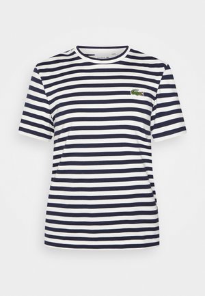 T-shirt imprimé - marine/farine