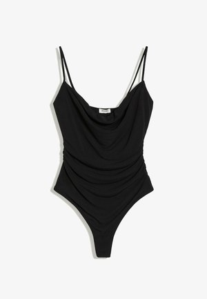 Bershka, BODYSUIT - Débardeur - black