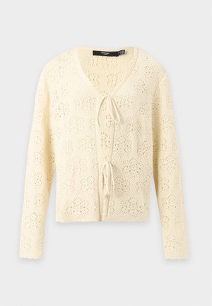 Vero Moda Curve, VMCAVA V NECK TIE STRING  - Ζακέτα - birch