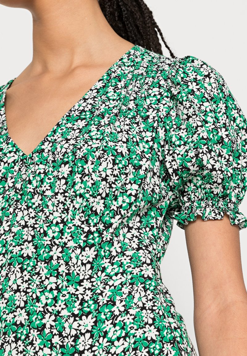 a new day green floral dress Dreaming of a New Day Floral Maxi Dress main image 1