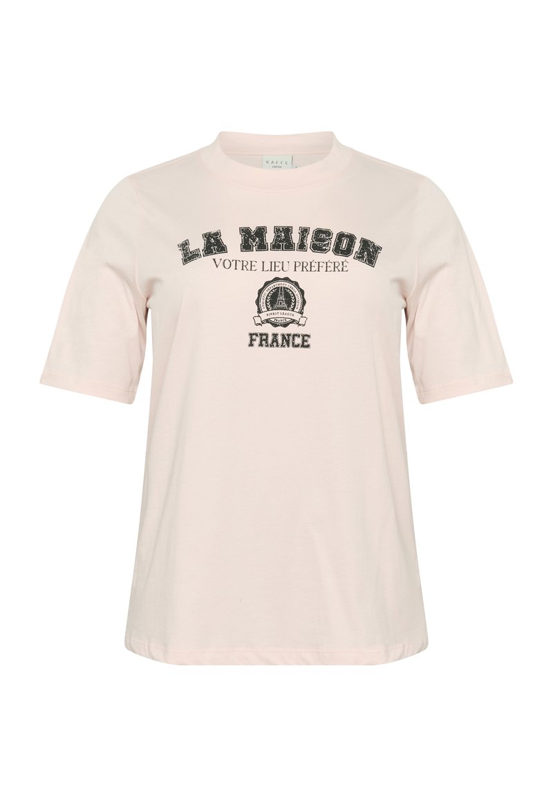 Kaffe Curve T-shirt print roze Kaffe Curve T-shirt print roze