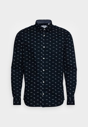 JJPLAIN MOTIVE SHIRT - Vapaa-ajan kauluspaita - navy blazer