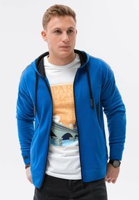 Ombre Felpa con zip - blue