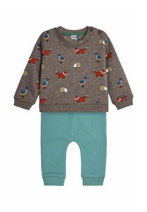 WOODLAND FRIENDS PRINT JOGGERS SET - REGULAR FIT - Tracksuit - mocha