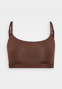 SMOOTHED REALITY SQUARE NECK BRALETTE - Bustier  - bossed up brown